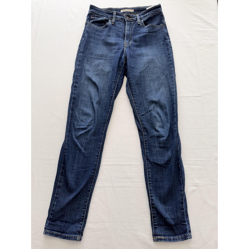 Levi's Jeans Mens 29x30 Blue Medium Wash Slim Straight Denim Pants Casual